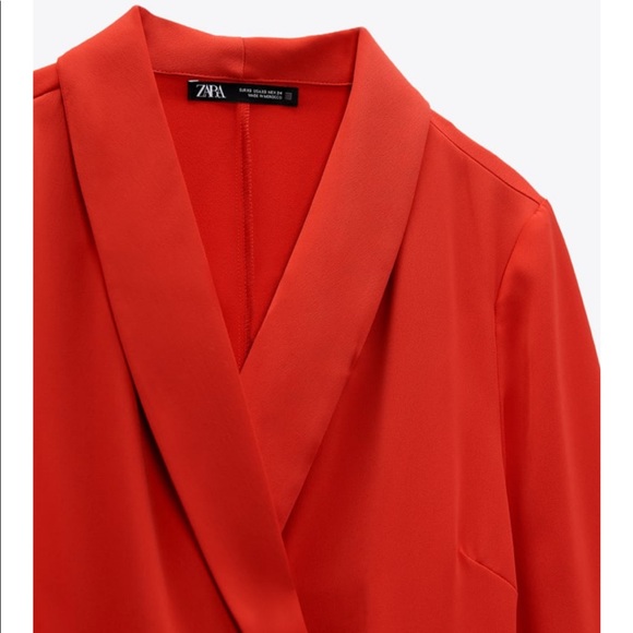 ZARA NWT DOUBLE BREASTED JUMPSUIT BLAZER - Picture 4 of 8